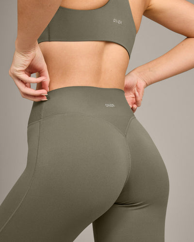 SoftMotion™ Flared Bottoms with Grey Logo | Alpine Green