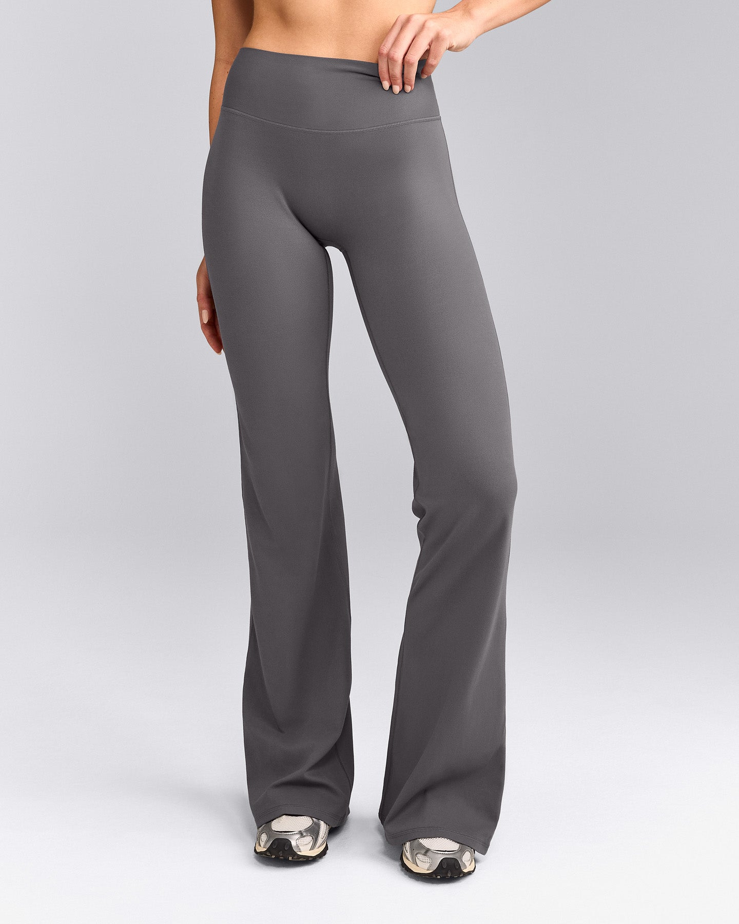 SoftMotion™ Flared Bottoms with Grey Logo | Ash Grey