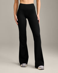 SoftMotion™ Flared Bottoms with Grey Logo | Black
