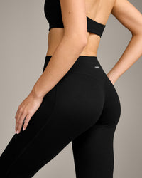 SoftMotion™ Flared Bottoms with Grey Logo | Black