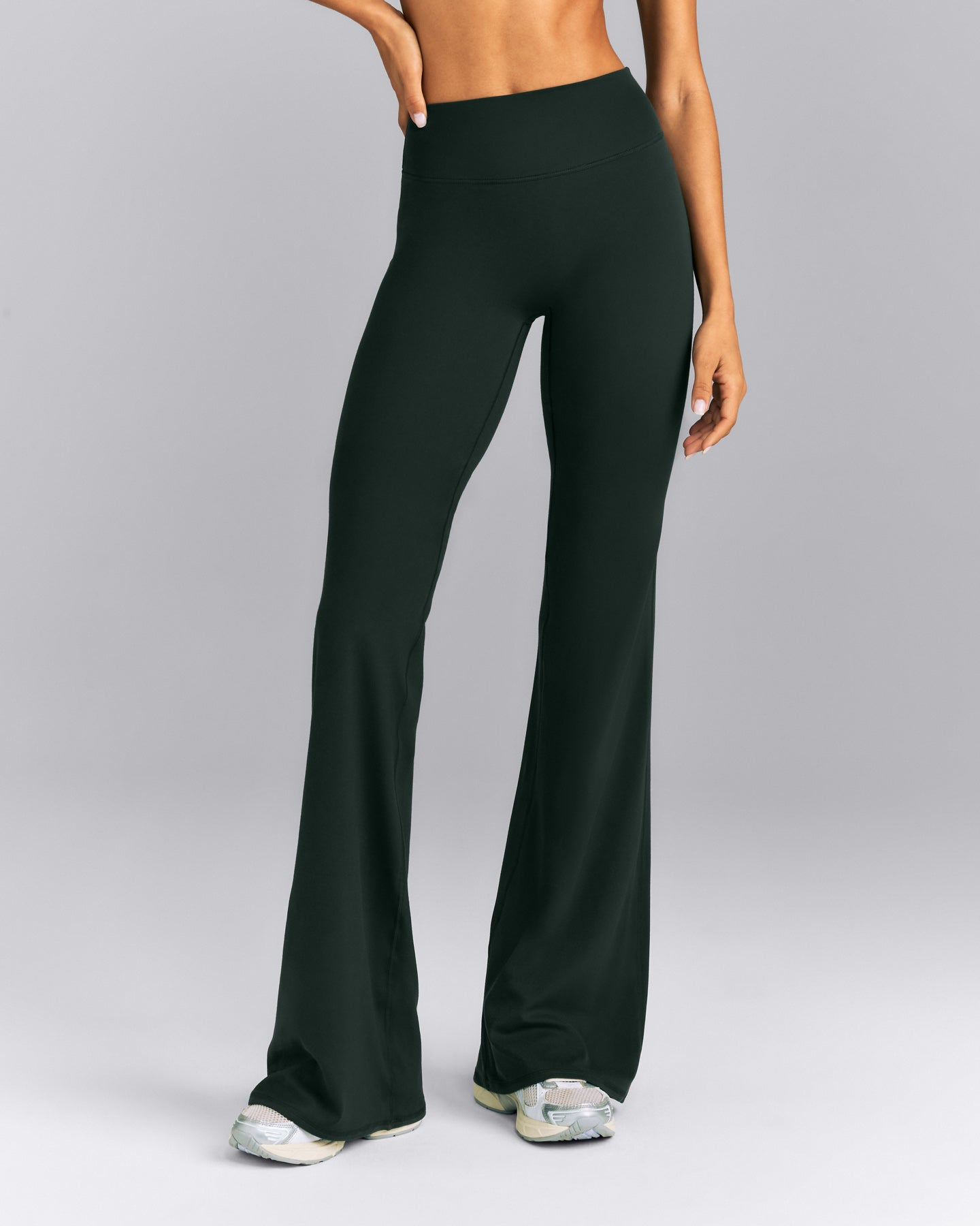 SoftMotion™ Flared Pants | Emerald Noir