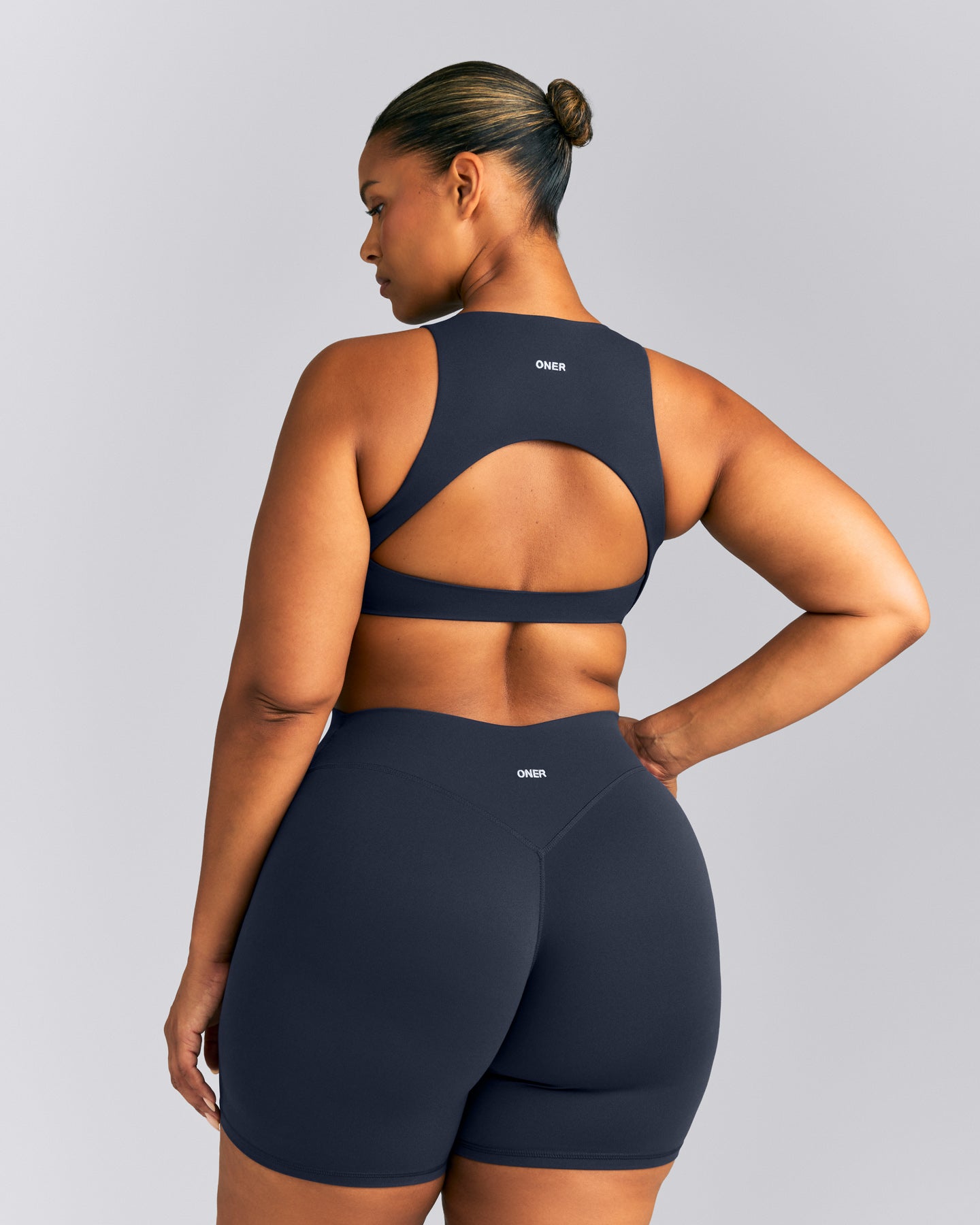 SoftMotion™ High Neck Sports Bra | True Blue