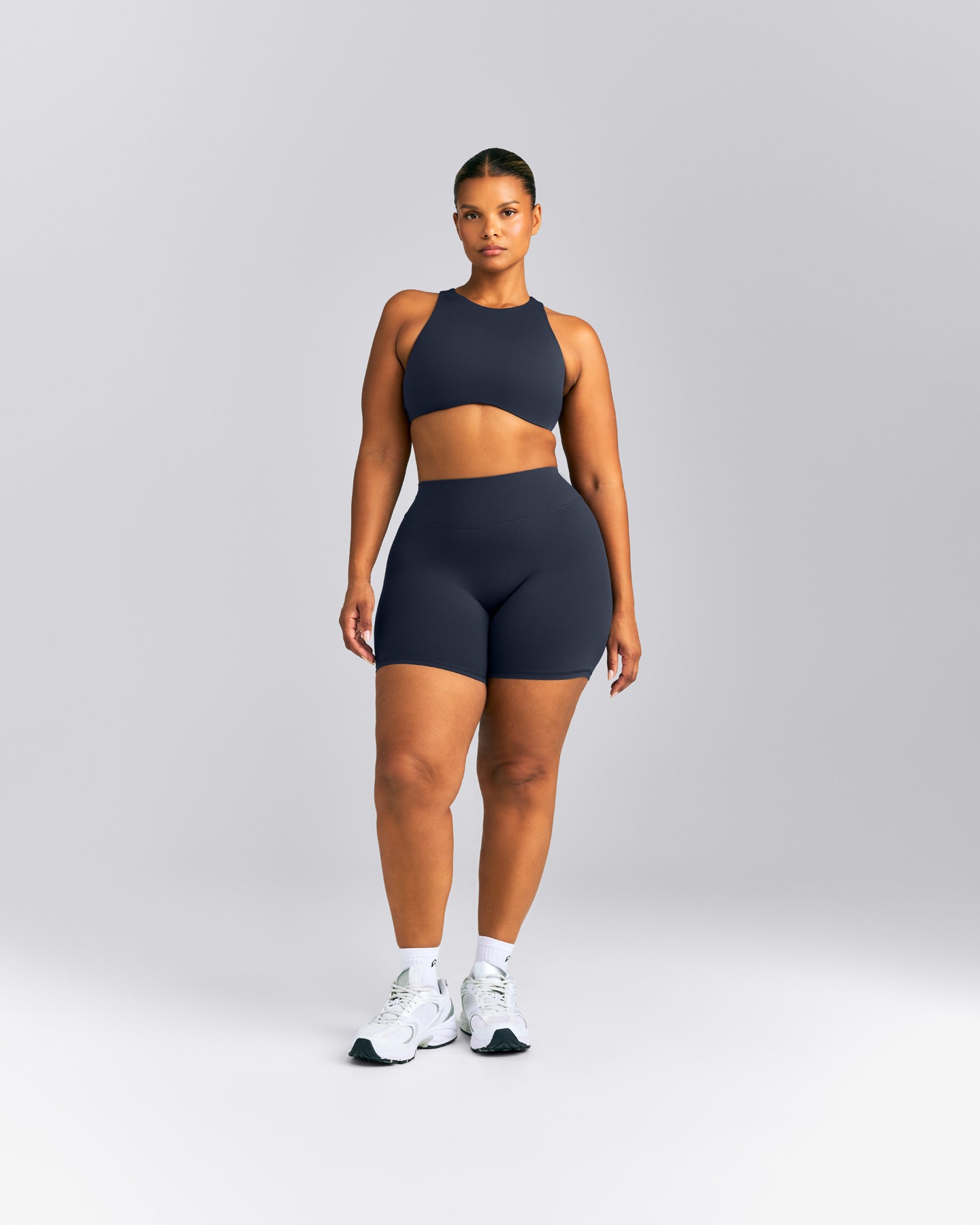 SoftMotion™ High Neck Sports Bra | True Blue