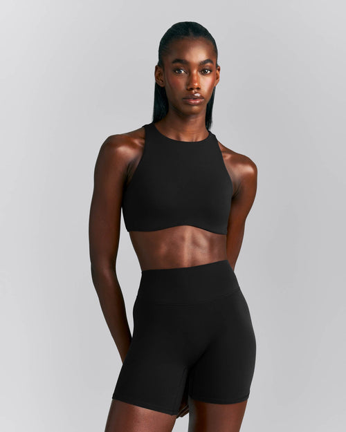 SoftMotion™ High Neck Sports Bra | Black