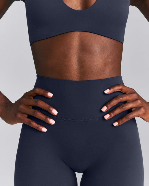 SoftMotion™ High Waisted Shorts 6" | True Blue