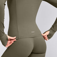 SoftMotion™ Jacket with Grey Logo | Alpine Green