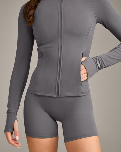 SoftMotion™ Jacket with Grey Logo | Ash Grey