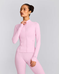 SoftMotion™ Jacket with Grey Logo | Chalk Pink