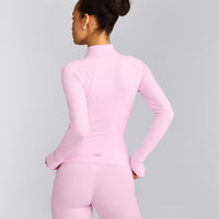 SoftMotion™ Jacket with Grey Logo | Chalk Pink