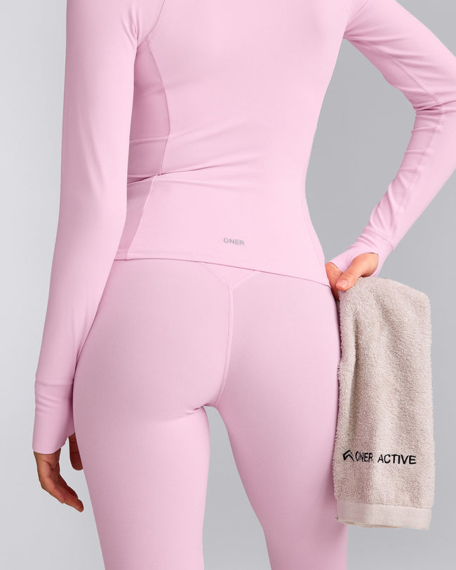 SoftMotion™ Jacket with Grey Logo | Chalk Pink