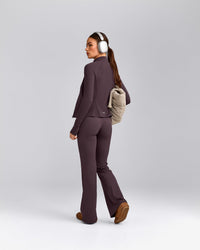 SoftMotion™ Jacket with Gray Logo | Dark Umber Brown
