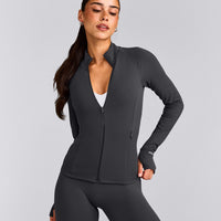 SoftMotion™ Jacket with Grey Logo | Coal