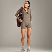 SoftMotion™ Jacket with Grey Logo | Moss Brown