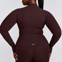 SoftMotion™ Jacket with Grey Logo | Plum Brown