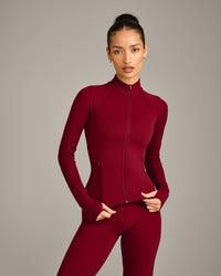 SoftMotion™ Jacket with Grey Logo | Ruby Red