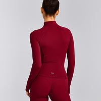 SoftMotion™ Jacket with Gray Logo | Ruby Red