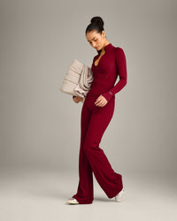 SoftMotion™ Jacket with Grey Logo | Ruby Red