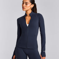 SoftMotion™ Jacket with Grey Logo | True Blue