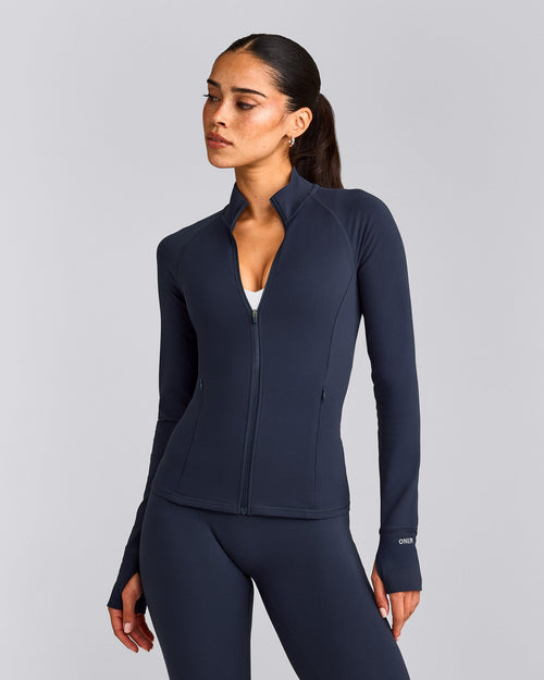 SoftMotion™ Jacket with Gray Logo | True Blue