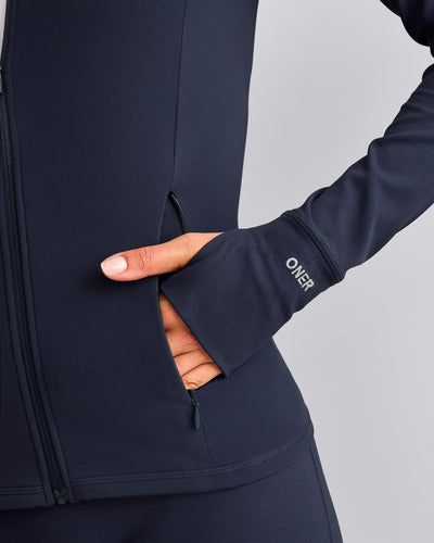 SoftMotion™ Jacket with Grey Logo | True Blue