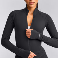 SoftMotion™ Mid Jacket with Grey Logo | Coal
