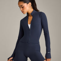 SoftMotion™ Mid Jacket with Grey Logo | True Blue