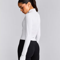 SoftMotion™ Mid Jacket with Grey Logo | White