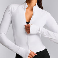 SoftMotion™ Mid Jacket with Grey Logo | White