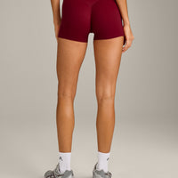 SoftMotion™ Mid Rise Shorts 4" New Branding | Ruby Red