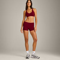 SoftMotion™ Mid Rise Shorts 4" New Branding | Ruby Red