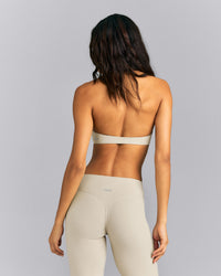 SoftMotion™ Minimal Halter Neck Bralette | Oatmeal