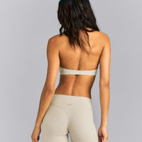 SoftMotion™ Minimal Halter Neck Bralette | Oatmeal