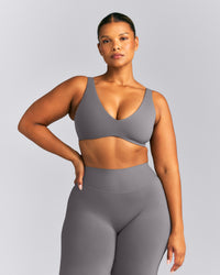SoftMotion™ Scoop Back Bralette | Ash Gray