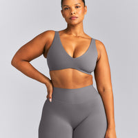 SoftMotion™ Scoop Back Bralette | Ash Gray