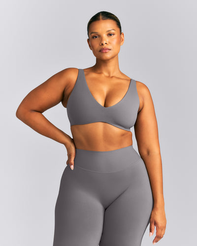 SoftMotion™ Scoop Back Bralette | Ash Gray