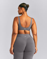 SoftMotion™ Scoop Back Bralette | Ash Gray