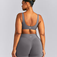 SoftMotion™ Scoop Back Bralette | Ash Gray