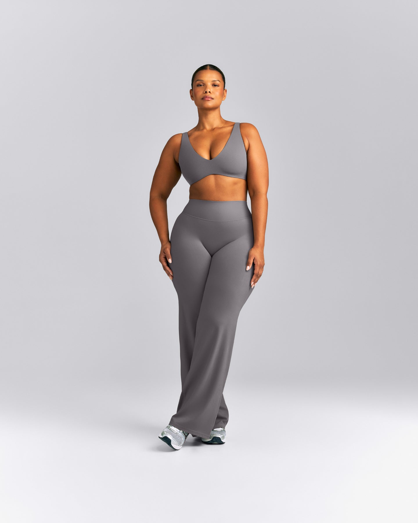 SoftMotion™ Scoop Back Bralette | Ash Gray