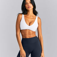 SoftMotion™ Scoop Back Bralette New Branding | White