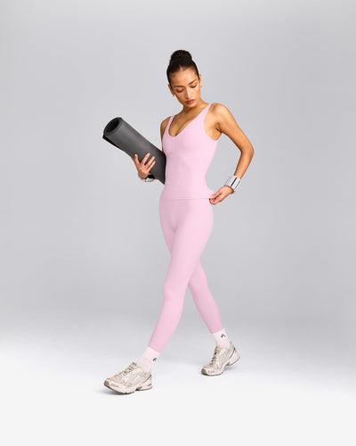 SoftMotion™ Scoop Neck Vest with Grey Logo | Chalk Pink