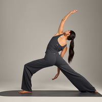 SoftMotion™ Scoop Neck Vest with Grey Logo | Coal