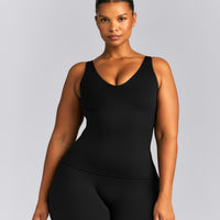 SoftMotion™ Scoop Neck Tank Top | Black