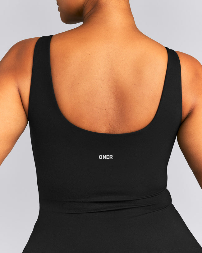 SoftMotion™ Scoop Neck Tank Top | Black
