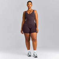 SoftMotion™ Scoop Neck Tank Top | Dark Umber Brown