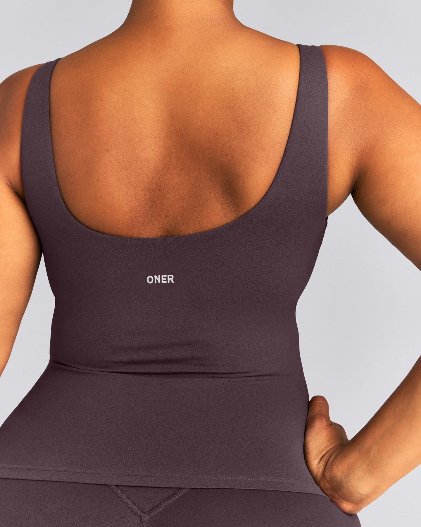 SoftMotion™ Scoop Neck Tank Top | Dark Umber Brown