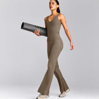 SoftMotion™ Scoop Neck Vest with Grey Logo | Moss Brown