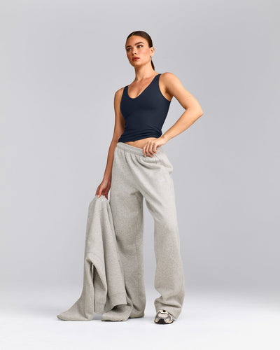 SoftMotion™ Scoop Neck Vest with Grey Logo | True Blue
