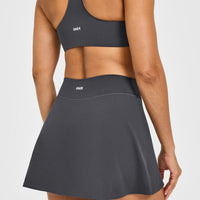 SoftMotion™ Skort with White Logo | Coal