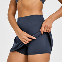 SoftMotion™ Skort with White Logo | True Blue