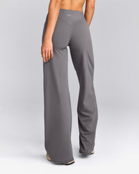 SoftMotion™ Straight Leg Bottoms with Grey Logo | Ash Grey